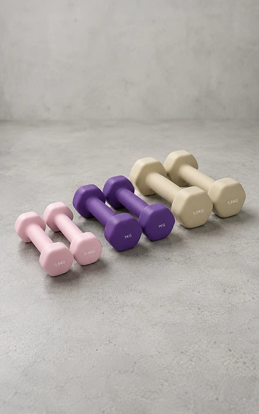 BLINGBIN Kurzhantel-Set 6-teilig mit Koffer 0,5 kg 1 kg 1,5 kg