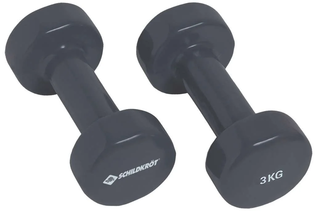 SCHILDKRÖT-FITNESS Schildkröt Vinyl Kurzhantel Set 2 x 3