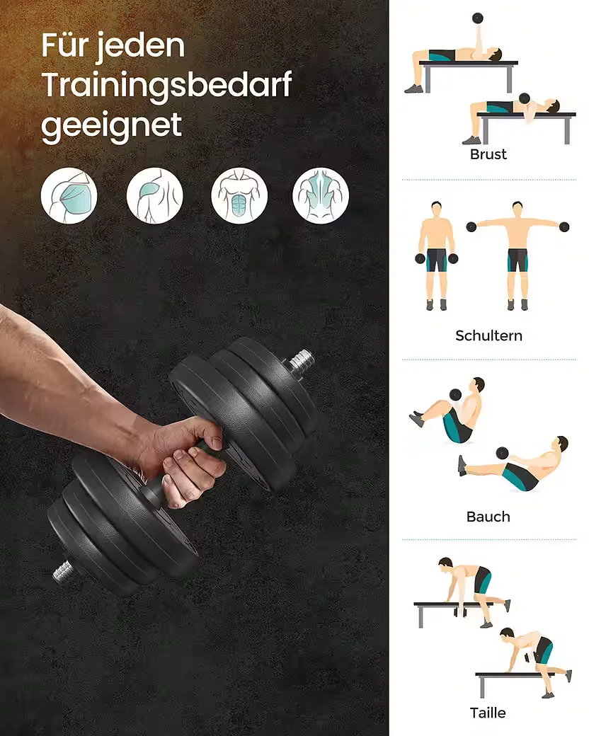 SONGMICS Hantel-Set für Krafttraining zuhause