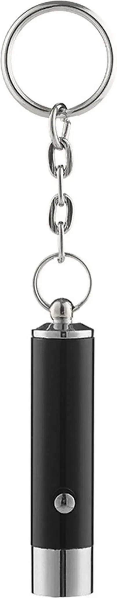 Bremen UV-Taschenlampe Schlüsselanhänger – Mini, metallisch & batteriebetrieben