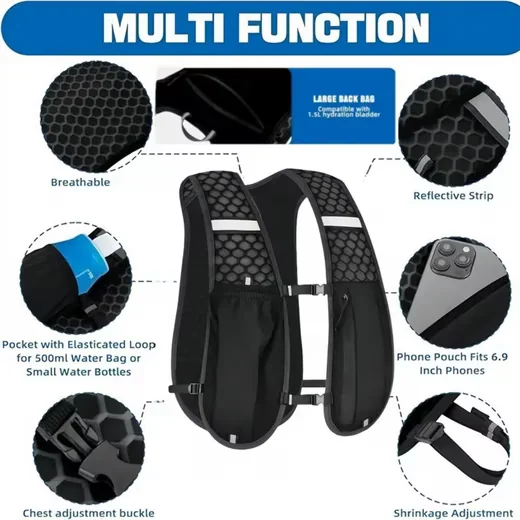 BLUSMART Trinkrucksack Laufrucksack Trailrunning Rucksack