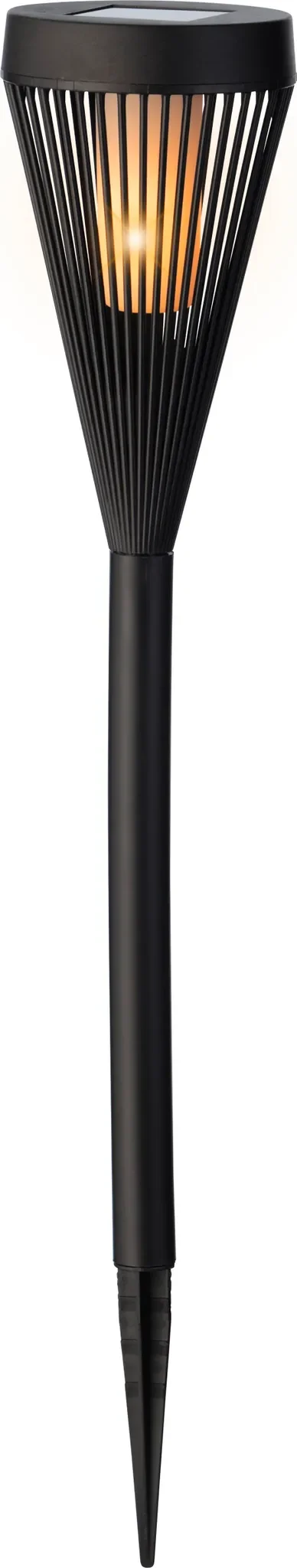 Lumineo LED Solar Fackel – Flammeneffekt, warmweiß, 45 cm