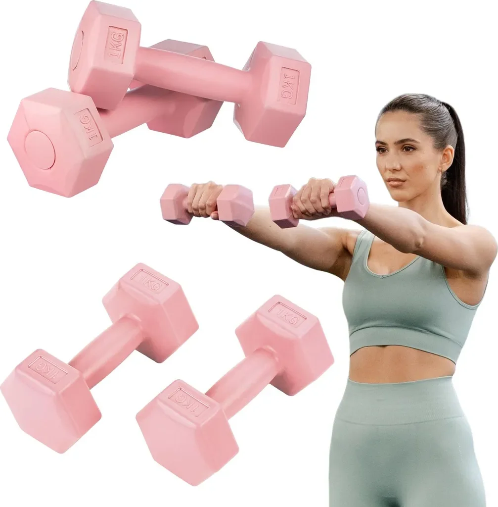 Gymtek Kurzhantel Set 2x 1 kg Gymnastikhanteln für Krafttraining