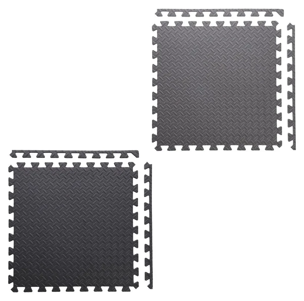 HMS PREMIUM Puzzle-Mattenset 9-tlg 180x180 cm Bodenschutzmatte 12 mm