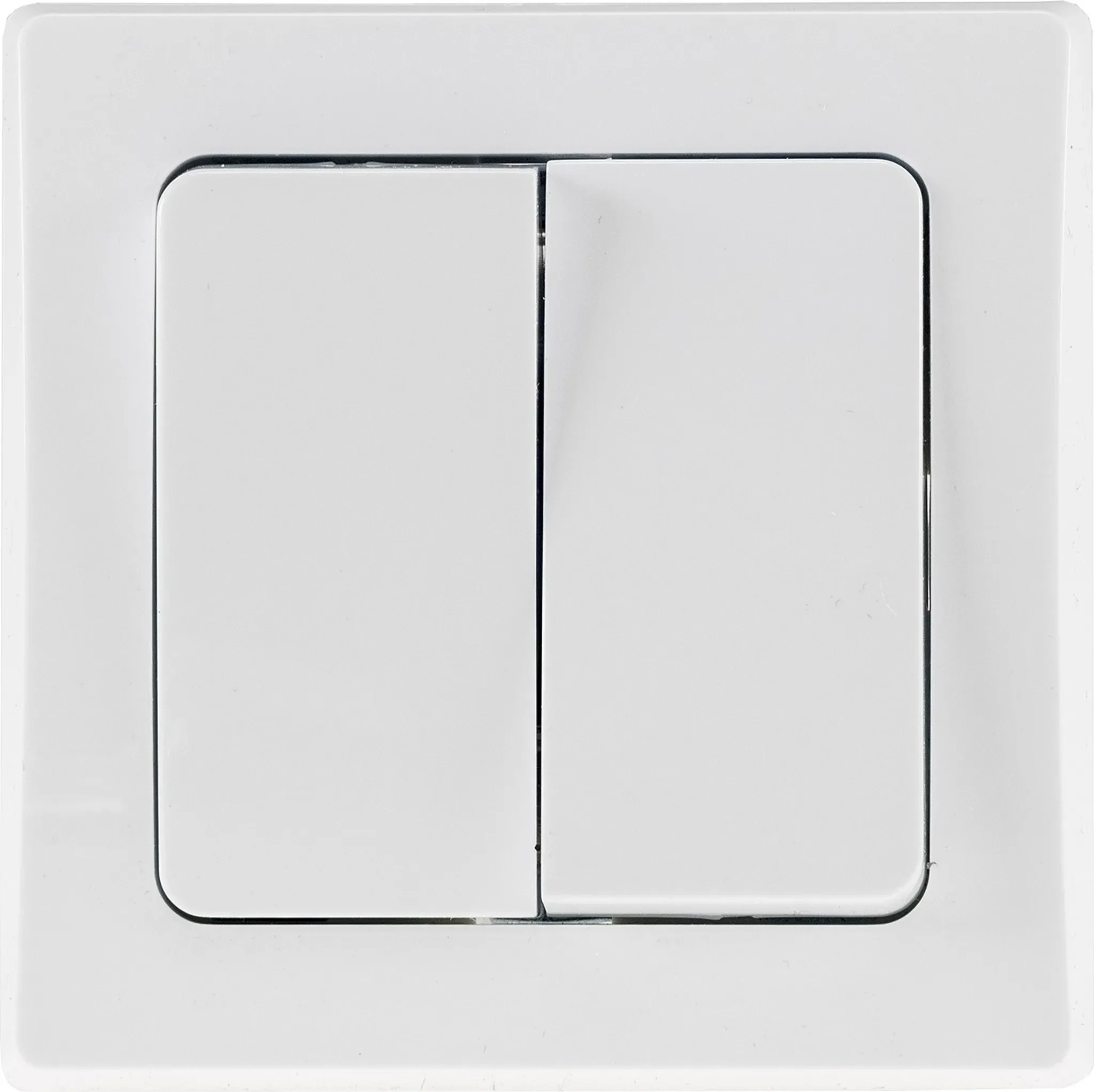 ChiliTec DELPHI Serien-Schalter – 2-fach Unterputz, Weiß