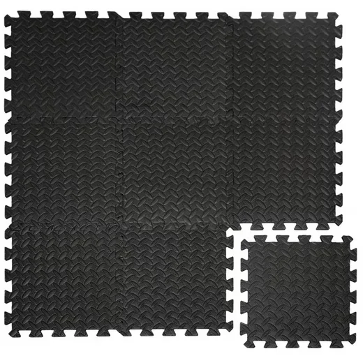 Eyepower Fitnessmatte 0,8 m² Home Gym Bodenschutzmatte Set 9