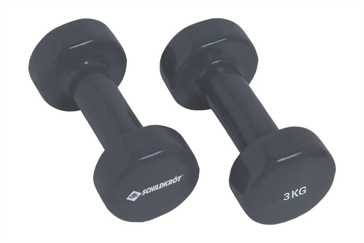 SCHILDKRÖT Vinyl Hantelset Kurzhanteln für Fitness