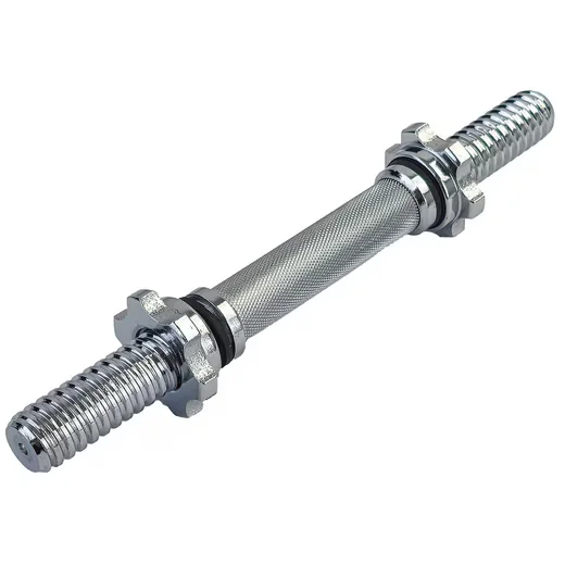 RAMROXX Kurzhantelstange 35 cm Chrom 30 mm mit Sternverschlüssen