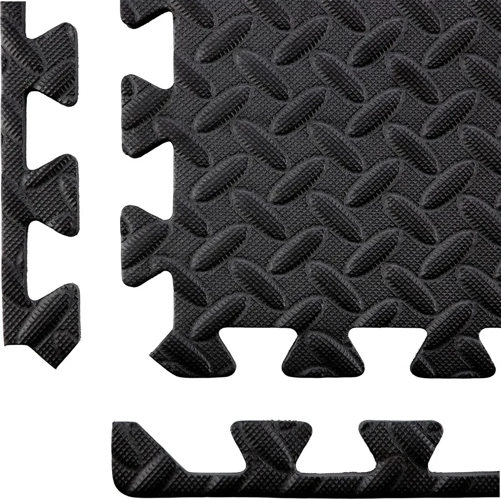 HMS PREMIUM MP12 Pro Bodenschutzmatte Puzzlematte 6er Set 12 mm EVA