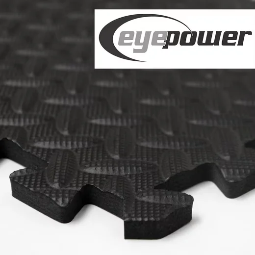 Eyepower Fitnessmatte 0,8 m² Home Gym Bodenschutzmatte Set 9