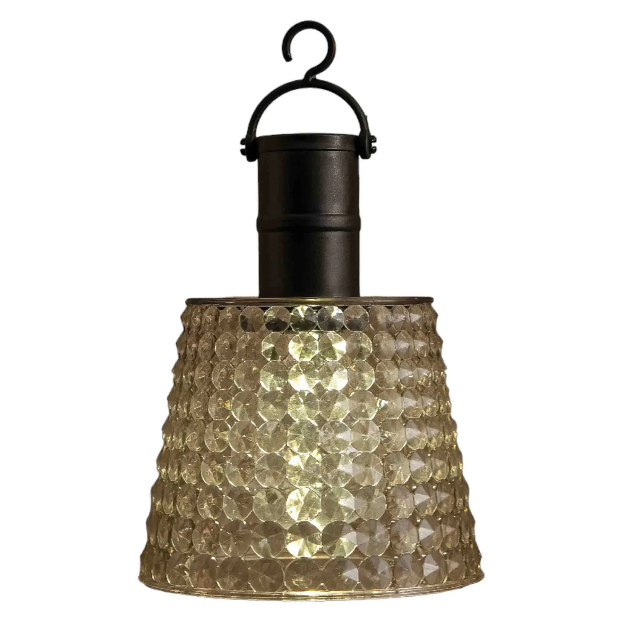 Coen Bakker LED Solar Hängeleuchte – grau transparent, mit Lichtsensor