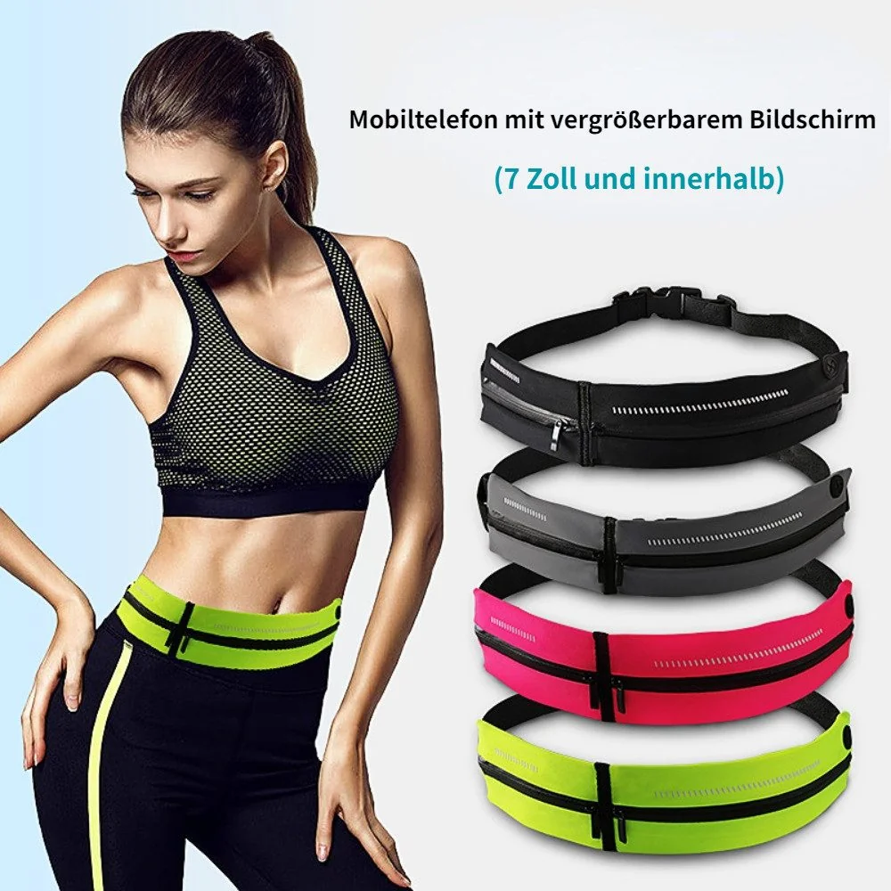 BLUSMART Laufgürtel hochelastisch Handy-Hüfttasche zum Laufen