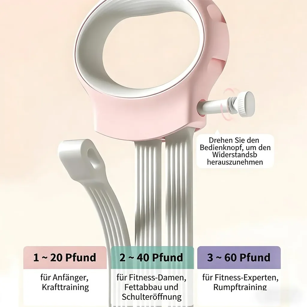 Dopwii Widerstandsbänder 20-60 lbs Krafttraining rutschfeste Griffe