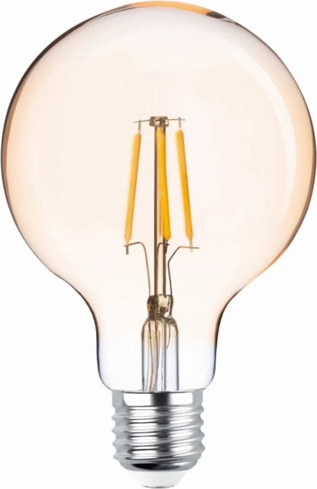 Forever Light LED Filament Vintage Lampe E27 – 4 W, 2200 K, G95, goldfarben