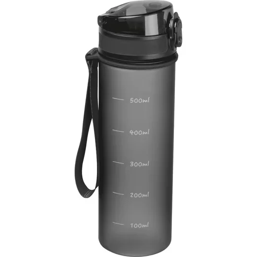 EASY GIFTS Trinkflasche aus Tritan Messskala und Trageschlaufe 500 ml