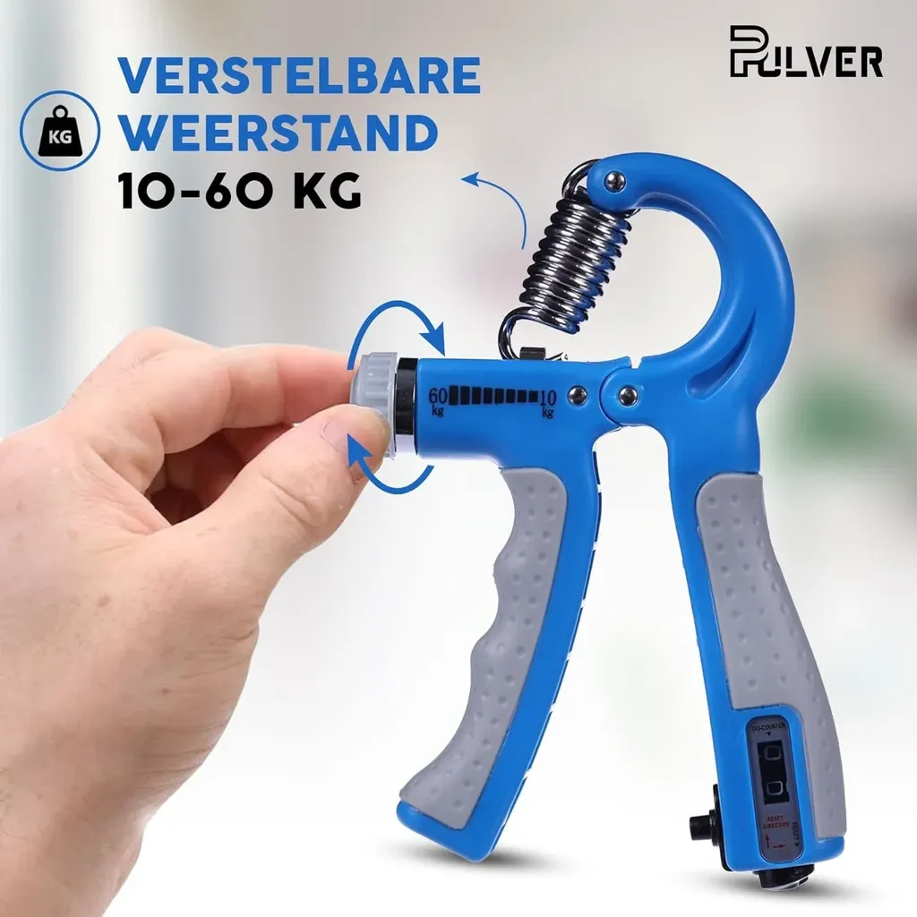 Fourthbrand Handtrainer 10-60 kg Edelstahl Grifftrainer verstellbar