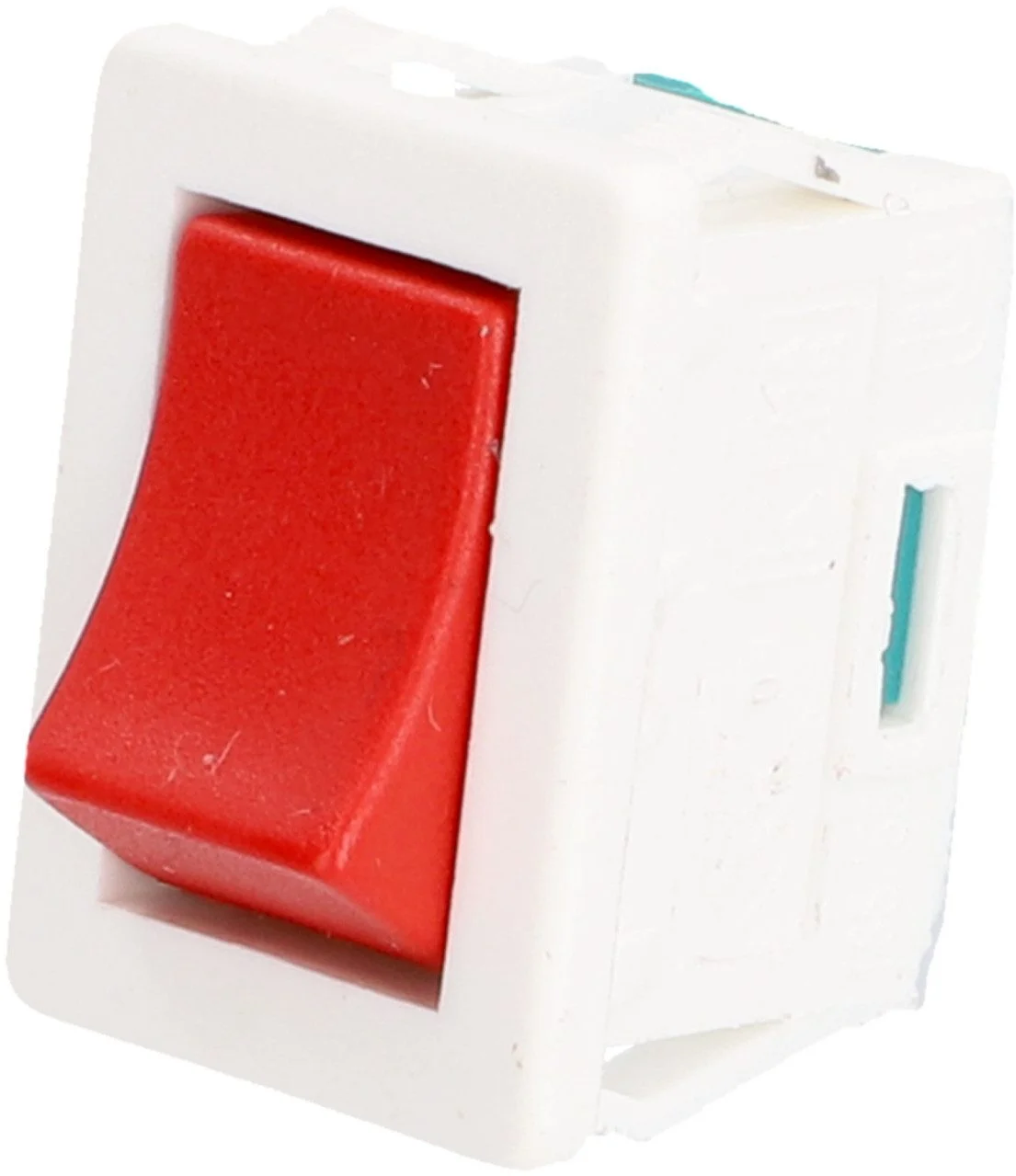 UniTec – Einbau-Wippschalter mit Beschriftung, Weiß/Rot