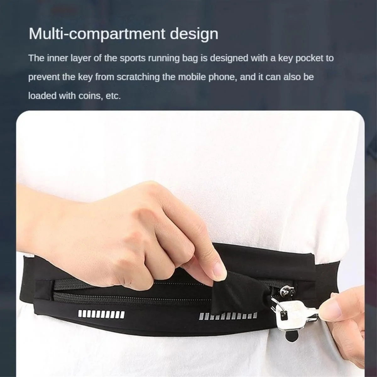 COVERKINGZ Laufgürtel Hüfttasche für Smartphones Running Belt