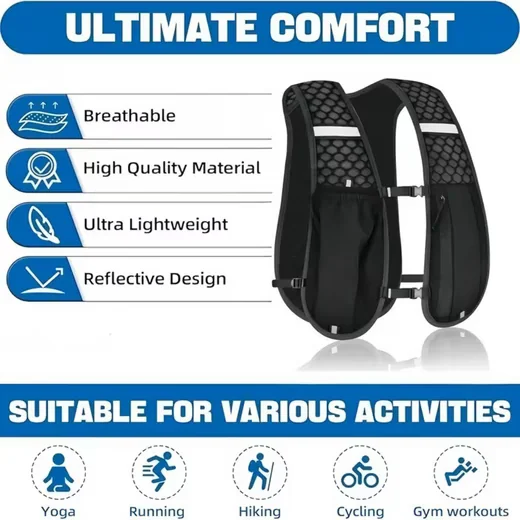 BLUSMART Trinkrucksack Laufrucksack Trailrunning Rucksack