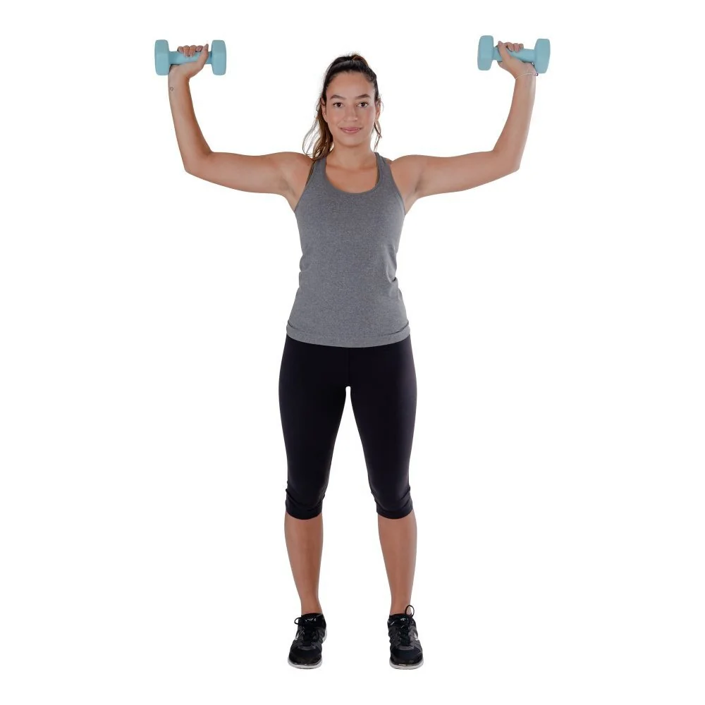 PURE 2 IMPROVE Neopren Kurzhanteln Set 2 x 3 kg hellblau