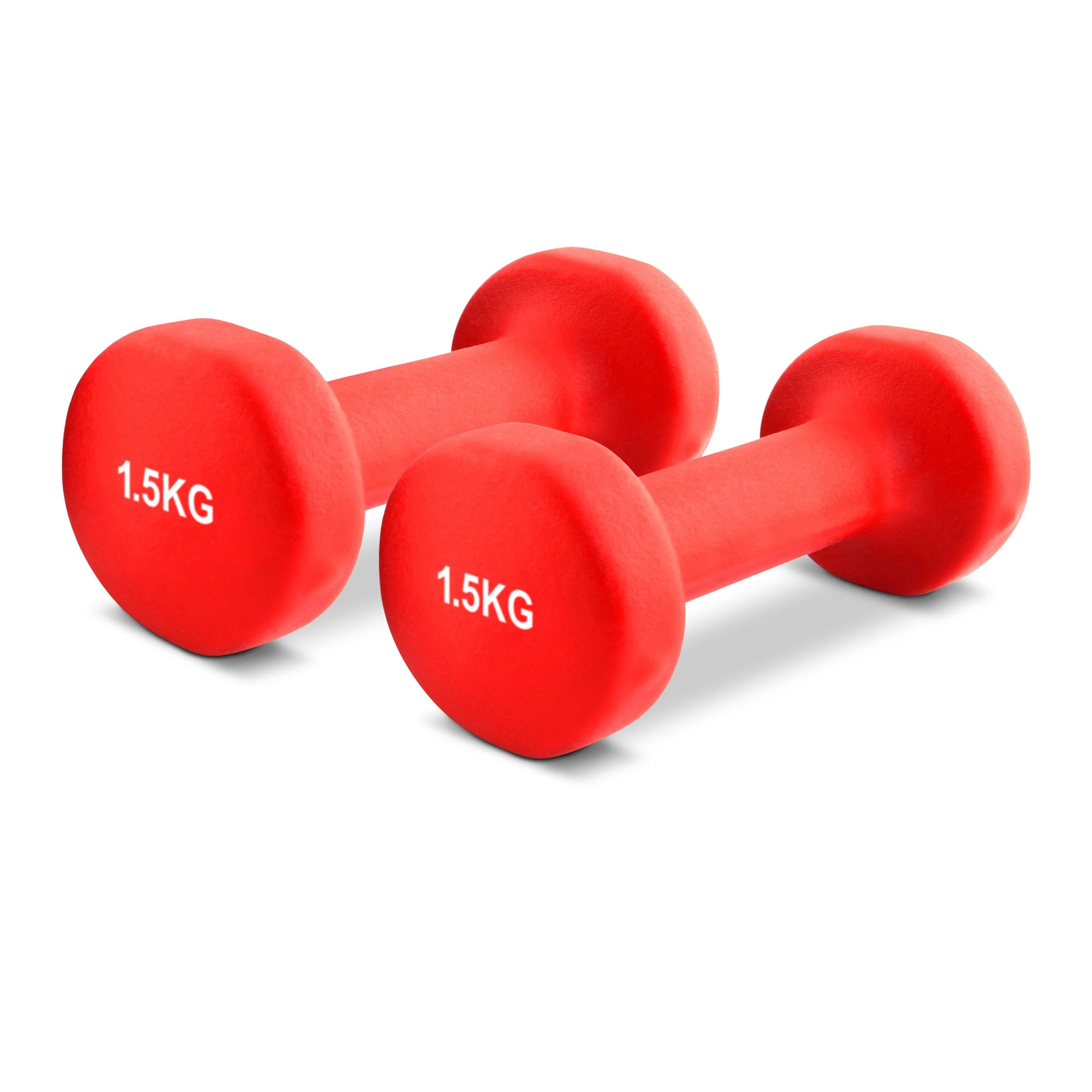 MSPORTS Neopren Hantelset 2er Set 0,5 bis 5 kg inkl Übungsposter