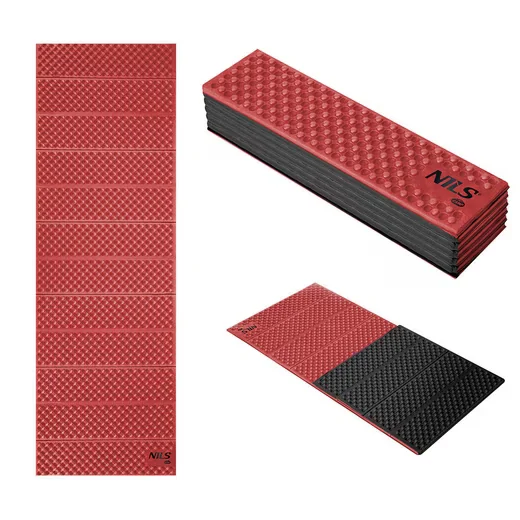 NILS CAMP Isomatte faltbar 182 x 60 cm rot Camping Trekking