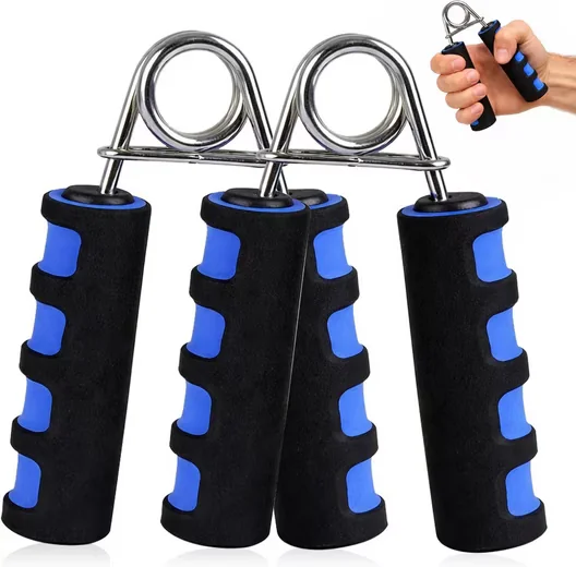 FELIXLEO Handmuskeltrainer 2er Set Fingerhantel Schaumstoffgriff Blau