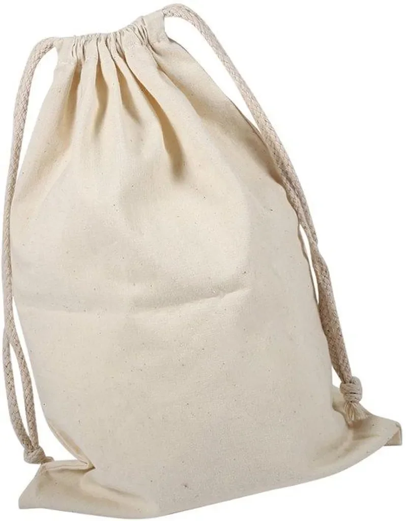 OEM Baumwoll Reisebeutel mit Kordelzug 22x28 cm 1 Stück