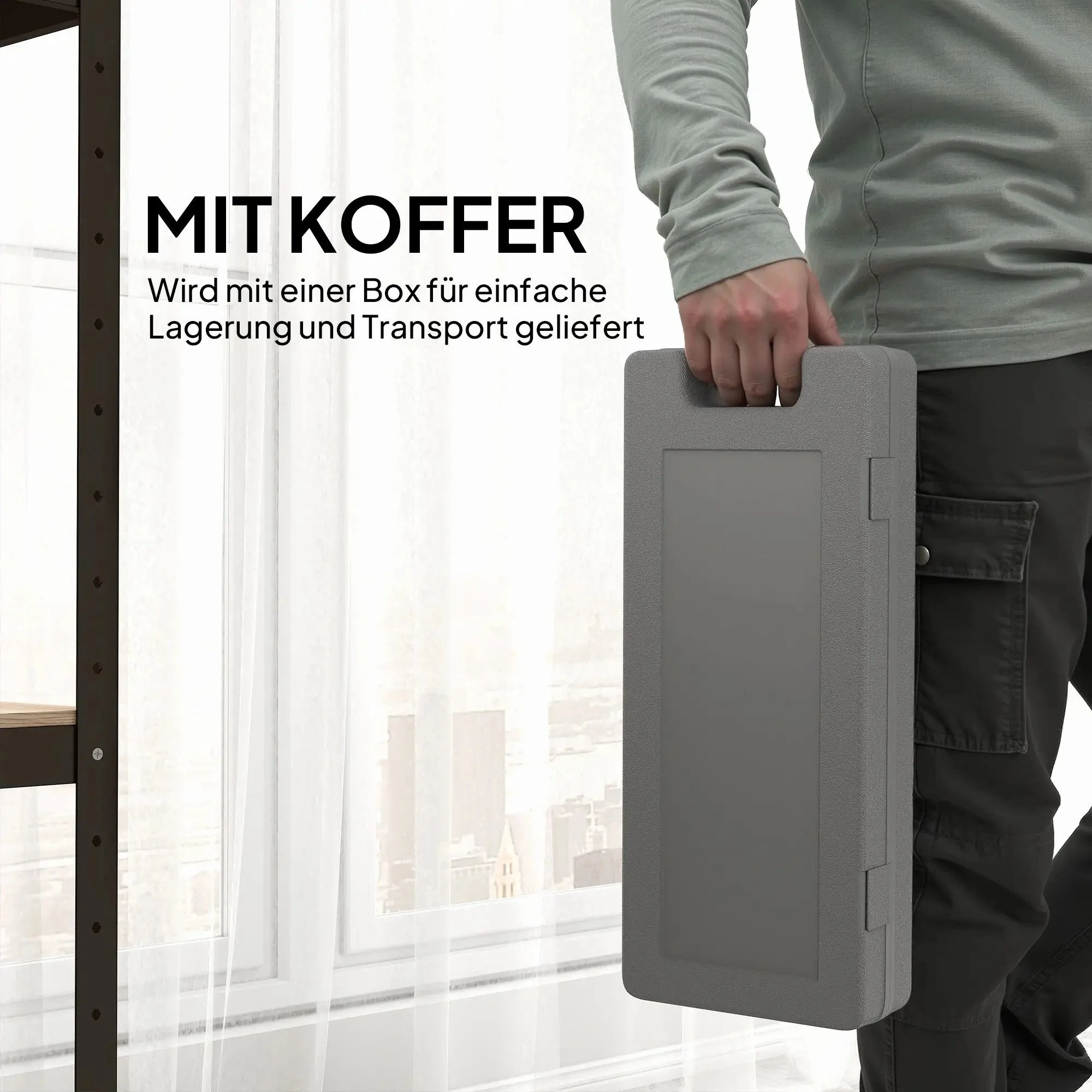 BLINGBIN Kurzhantel-Set 6-teilig mit Koffer 0,5 kg 1 kg 1,5 kg
