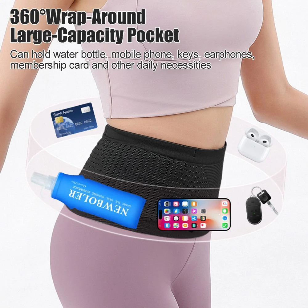 BLUSMART Bauchtasche unsichtbar nahtlos Laufgürtel Joggen Handy