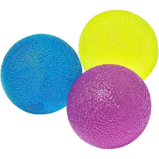 LUXUSKOLLEKTION Handmuskeltrainer Therapiebälle 3er Set Silikon