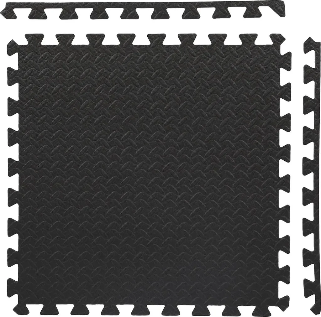 HMS PREMIUM MP12 Pro Bodenschutzmatte Puzzlematte 6er Set 12 mm EVA