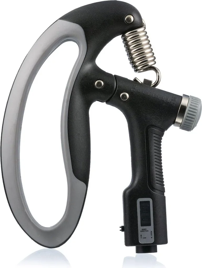 Gymtek Fingerhantel Handtrainer verstellbar mit Zähler, 10-100 kg
