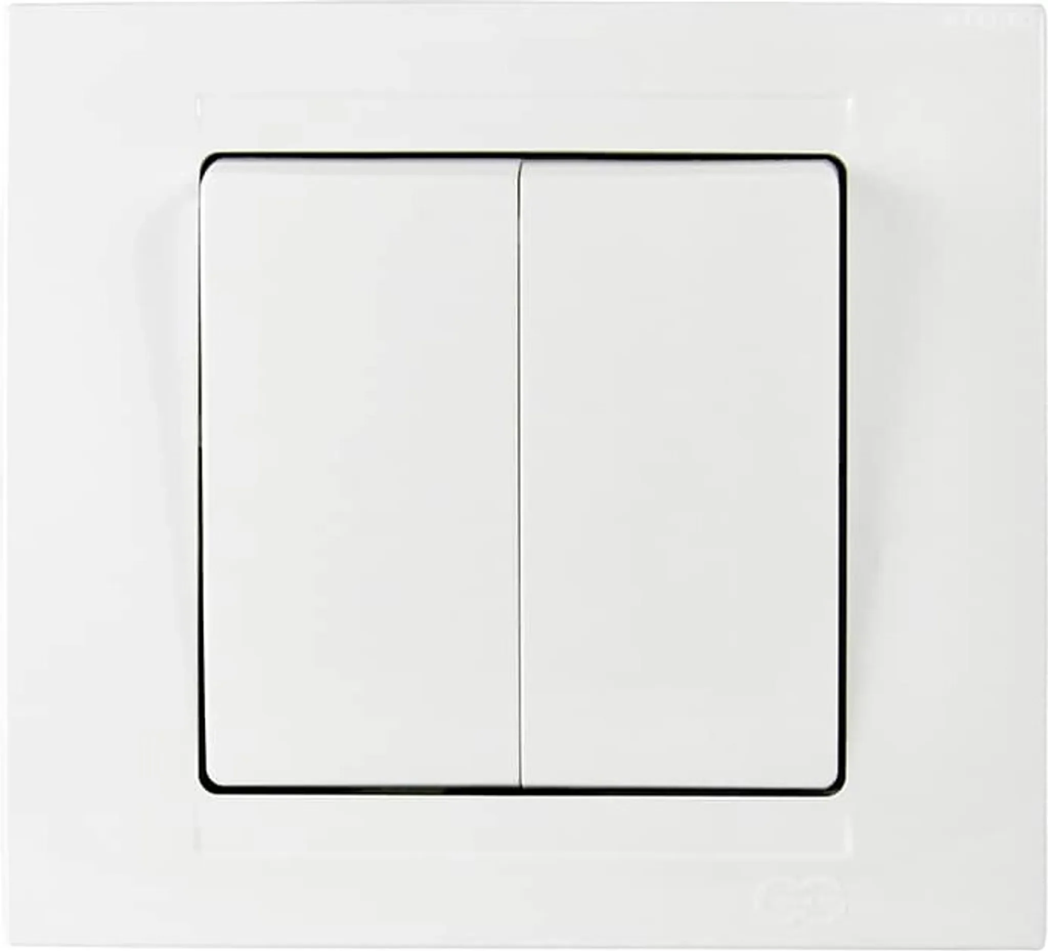 Gunsan Moderna – 2-fach Serien-Schalter Unterputz, Weiß