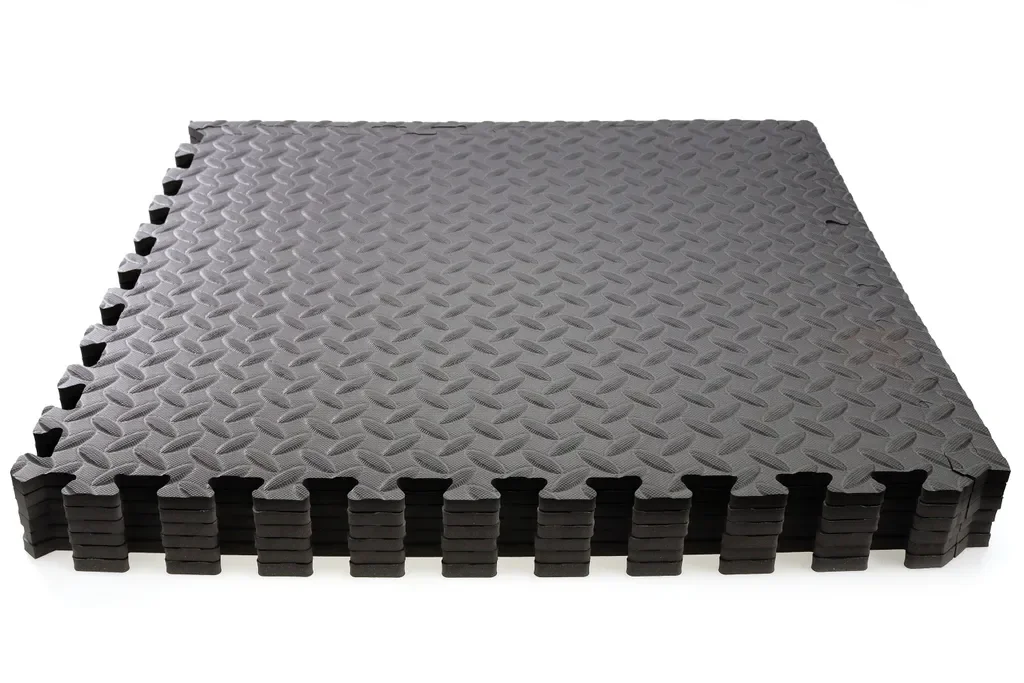 ELLUG Sportmatte Steckmatte 6er Set 61x61x1 cm schwarz 2,23 m2