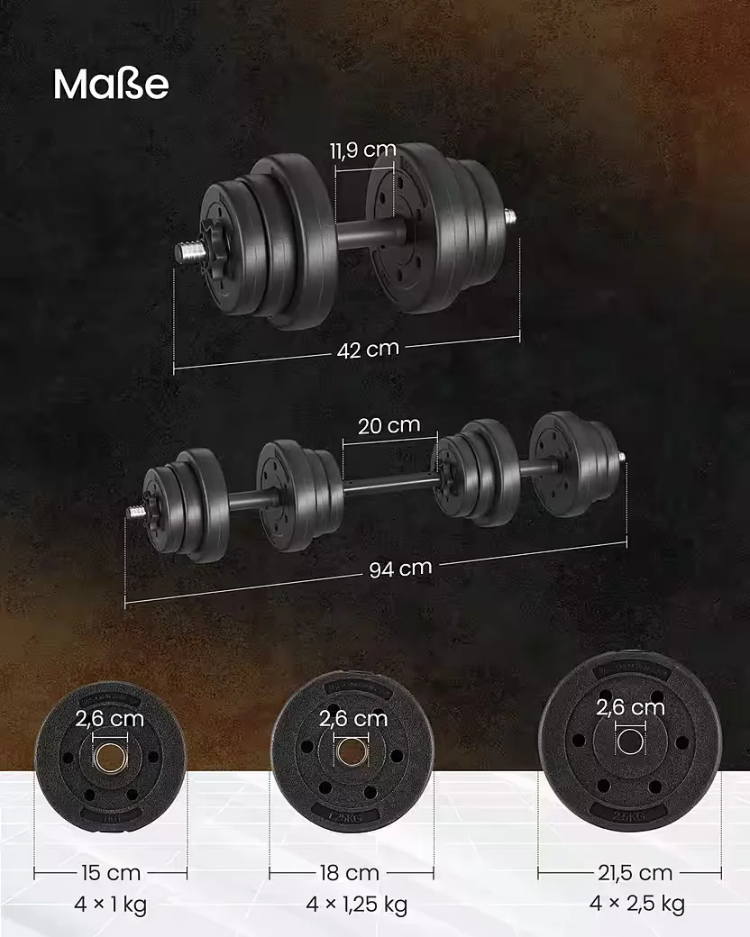 SONGMICS Hantel-Set für Krafttraining zuhause