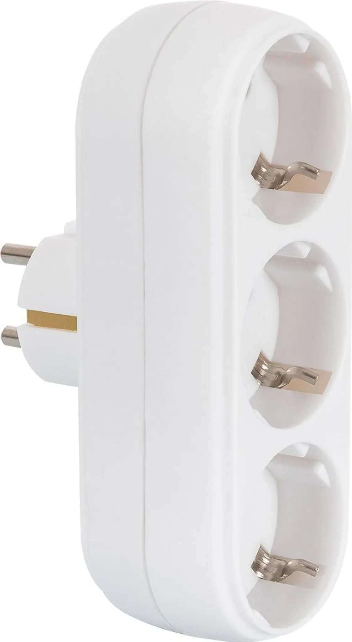 LEDKIA Mehrfachsockel – 3-fach Steckdose Typ F, Weiß