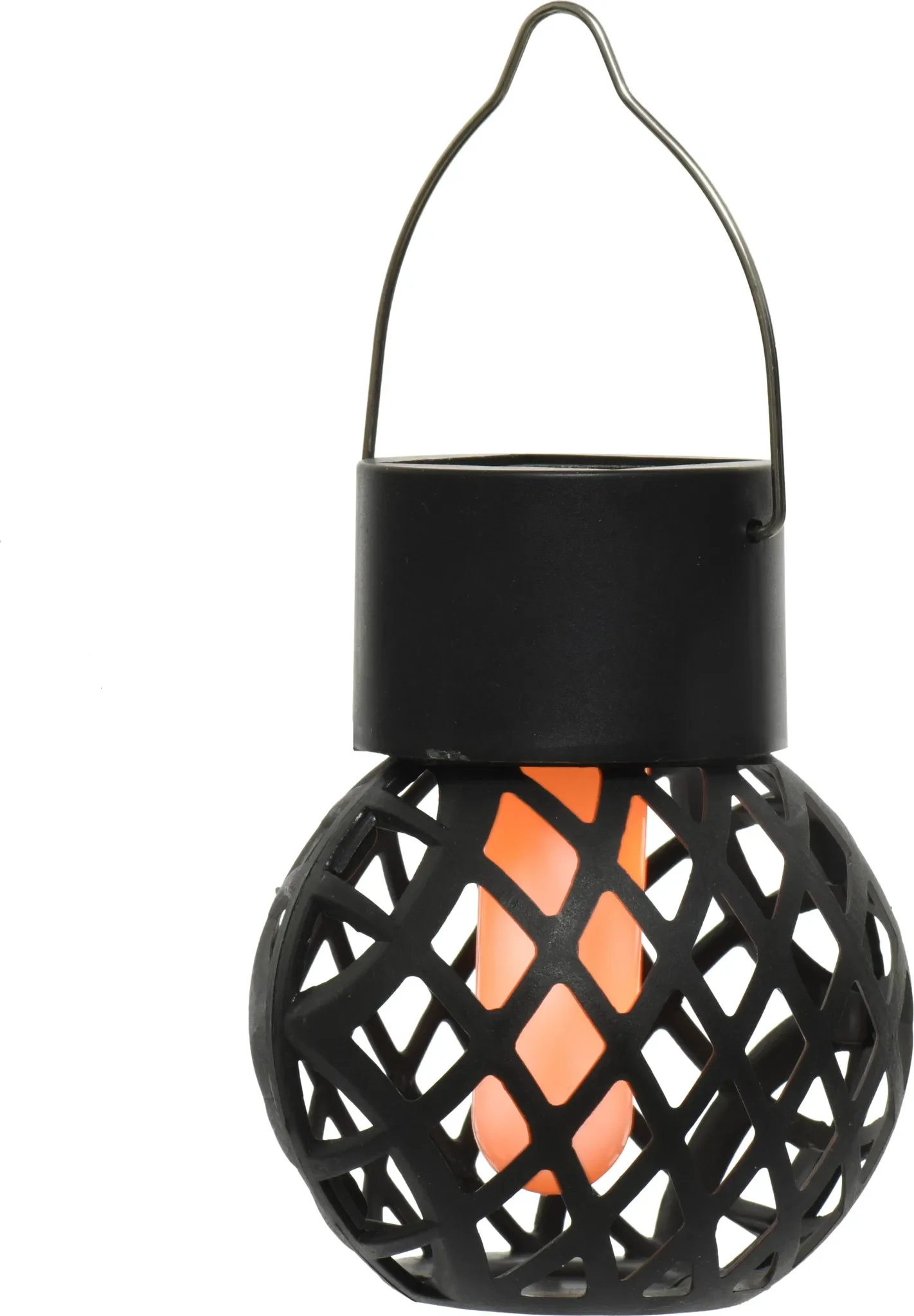 Lumineo Solar Gartenleuchte LED Laterne – Flammeneffekt, warmweiß