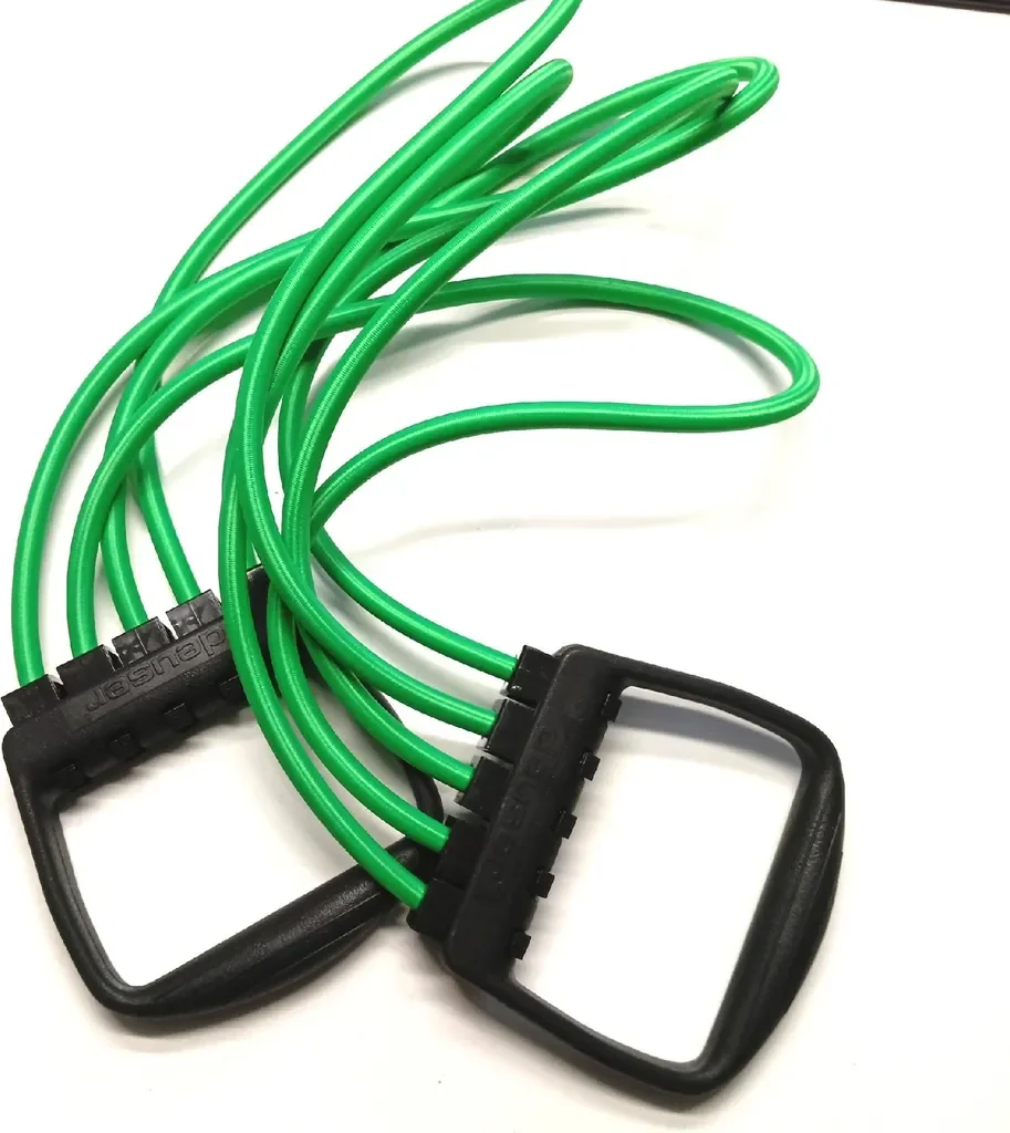 DEUSER-SPORTS Expander Original mit Griffen grün 25-125 kg