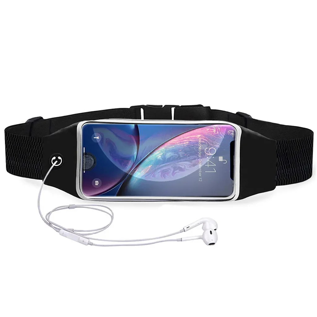 Jormftte Laufgürtel wasserfest Handytasche für iPhone Samsung Schwarz