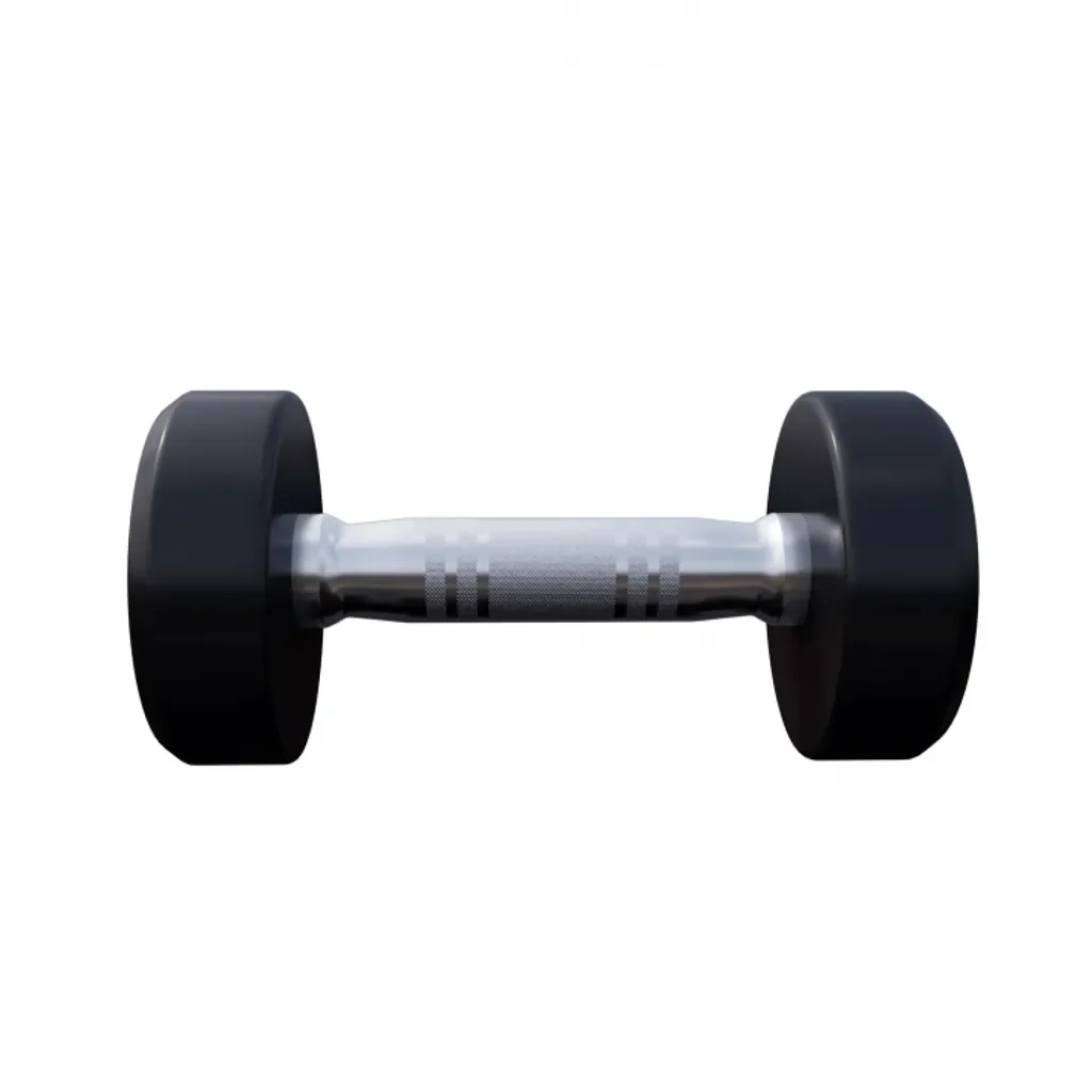 GORILLA SPORTS Kurzhantel 2,5 kg einzeln Gummi Gusseisenkern schwarz