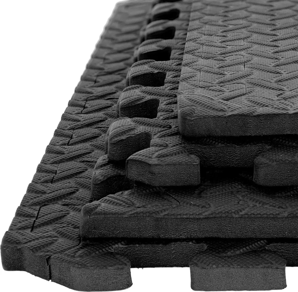 HMS PREMIUM MP12 Pro Bodenschutzmatte Puzzlematte 6er Set 12 mm EVA