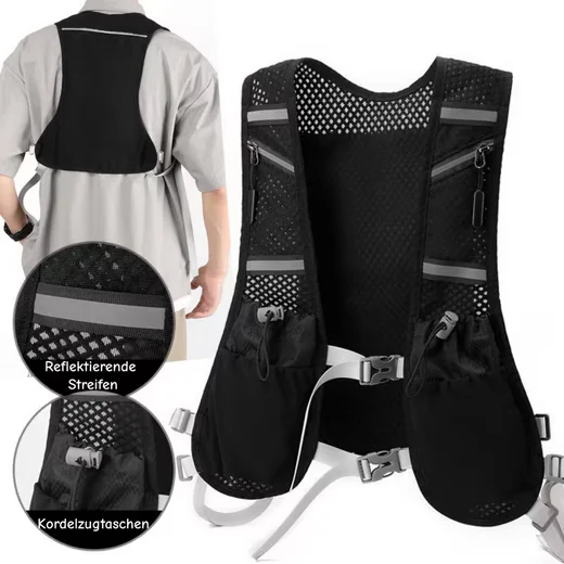 DIWZBYN Trinkrucksack Laufweste ultraleicht für Damen und Herren