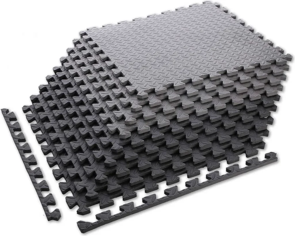 HMS PREMIUM Puzzle-Mattenset 9-tlg 180x180 cm Bodenschutzmatte 12 mm