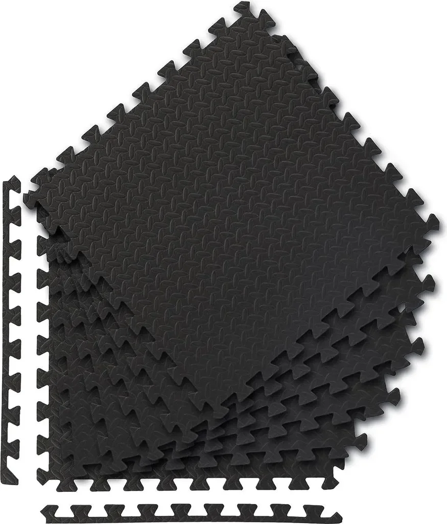 HMS PREMIUM MP12 Pro Bodenschutzmatte Puzzlematte 6er Set 12 mm EVA